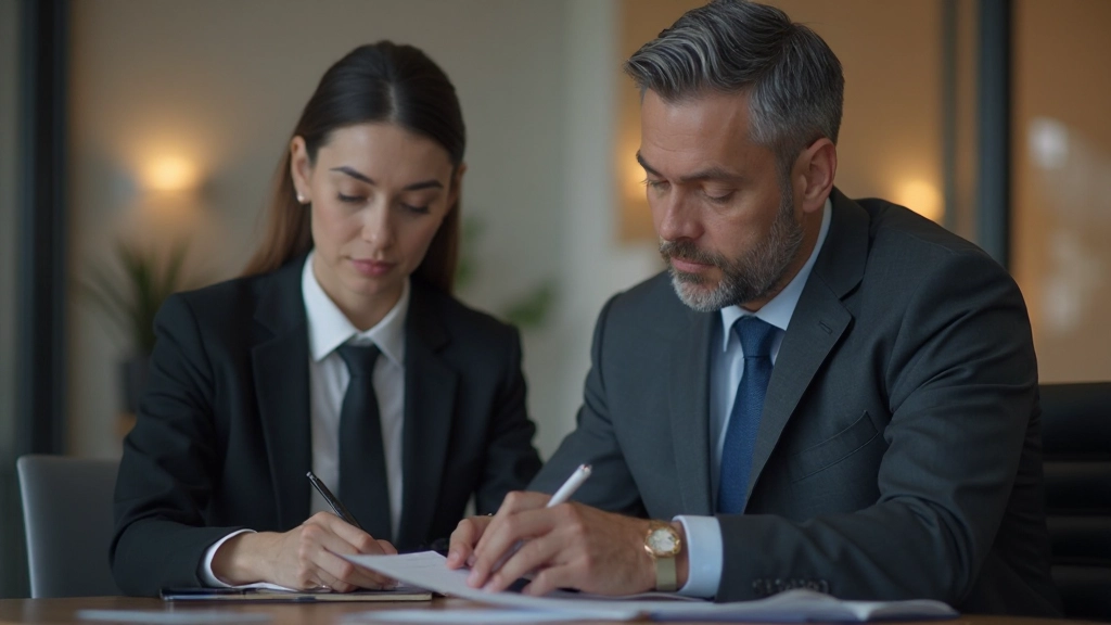 Специалист по развитию проводит консультацию с клиентом в профессиональной обстановке